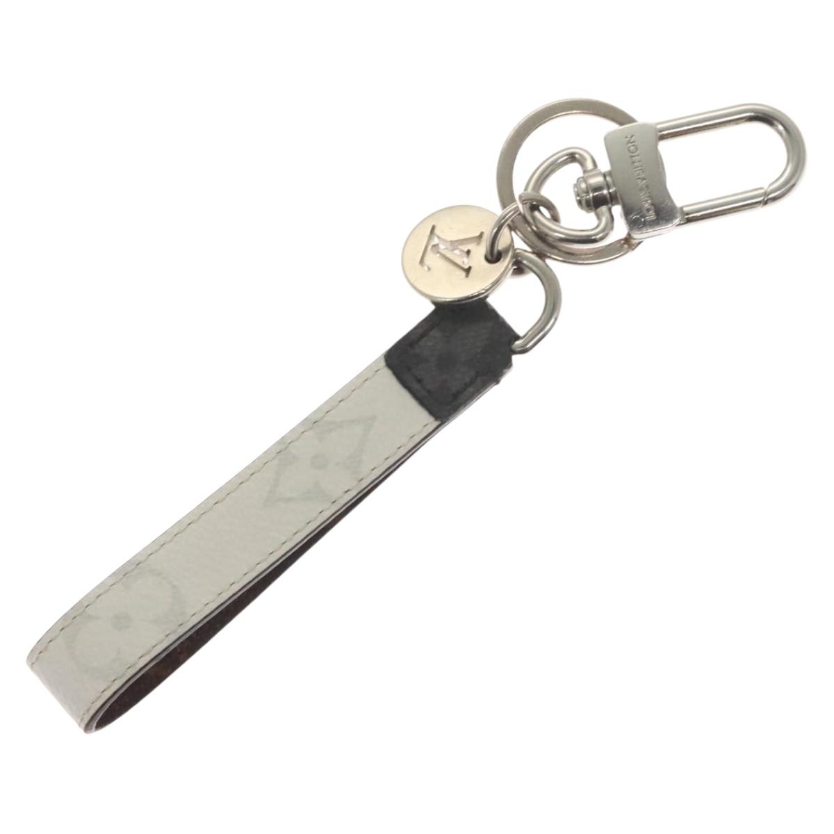 LOUIS VUITTON キーホルダー M64168 LOUIS VUITTON Eclipse Porte Cles Dragonne Key Holder White M64168