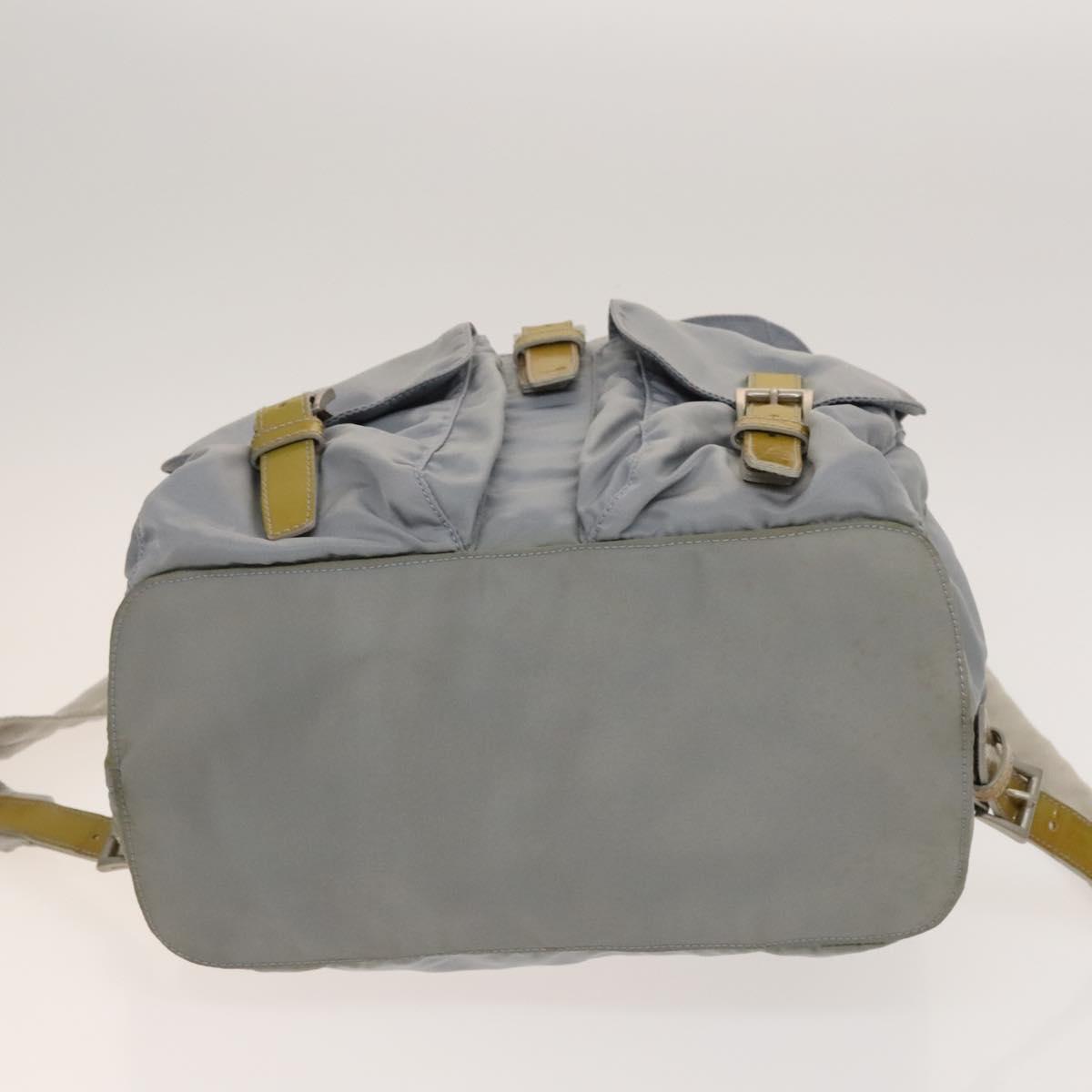 PRADA Backpack Nylon Light Blue Silver Auth 130642 | eBay display picture 3