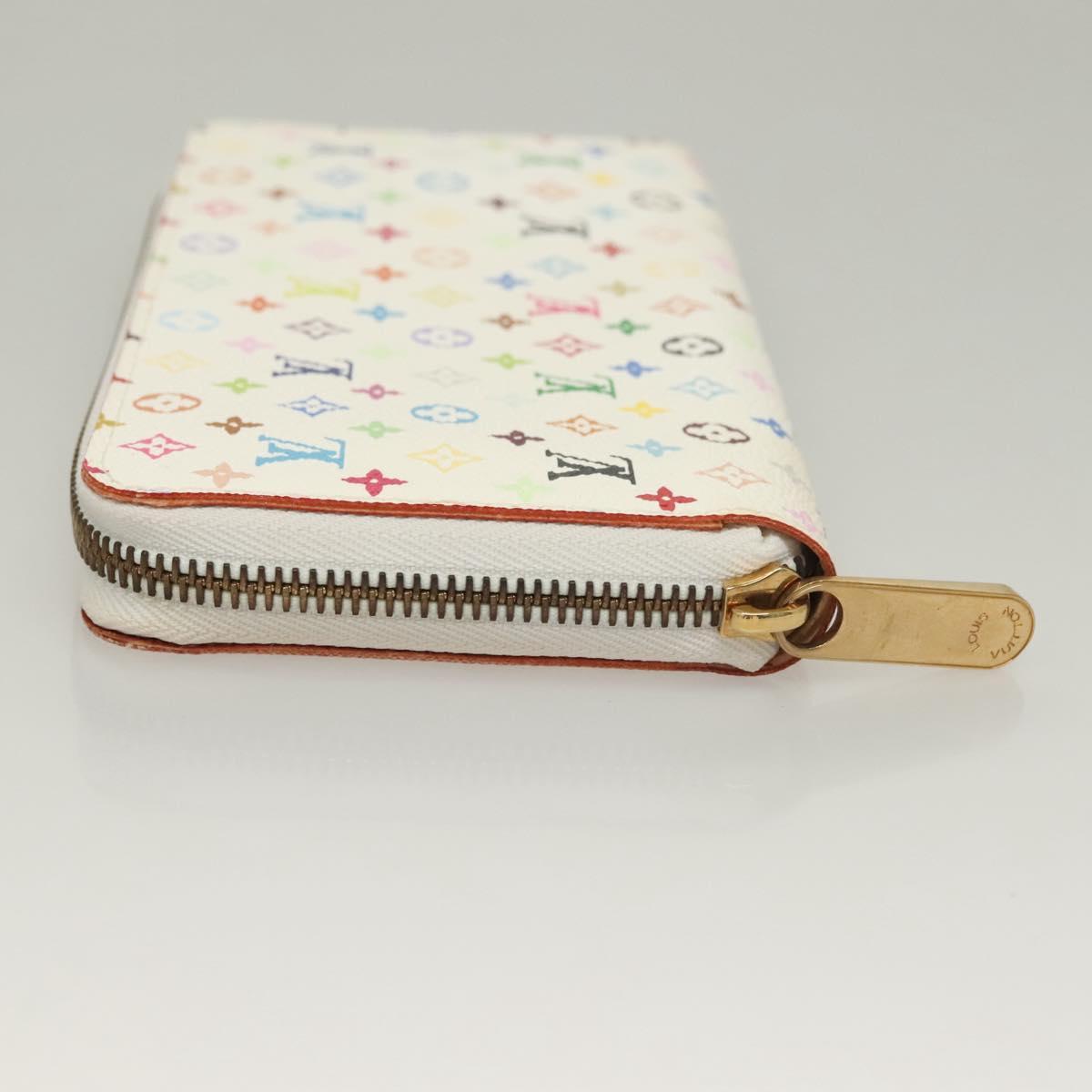 LOUIS VUITTON Monogram Multicolor Zippy Wallet White M60241  display picture 1