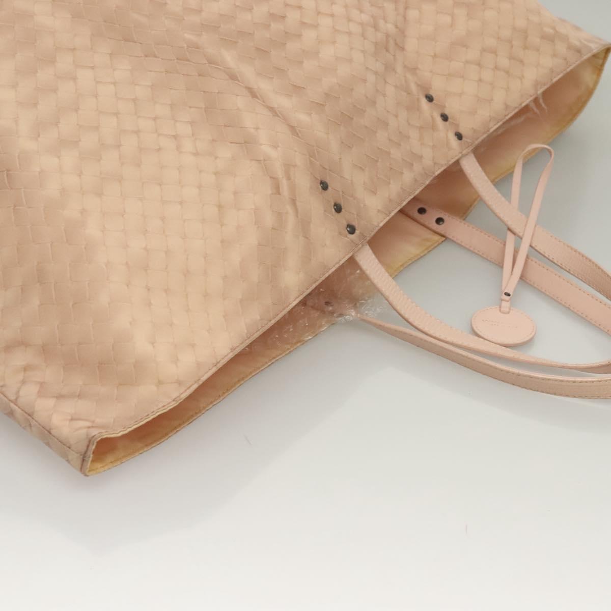 BOTTEGA VENETA Tote Bag Nylon Beige Auth 131133 | eBay