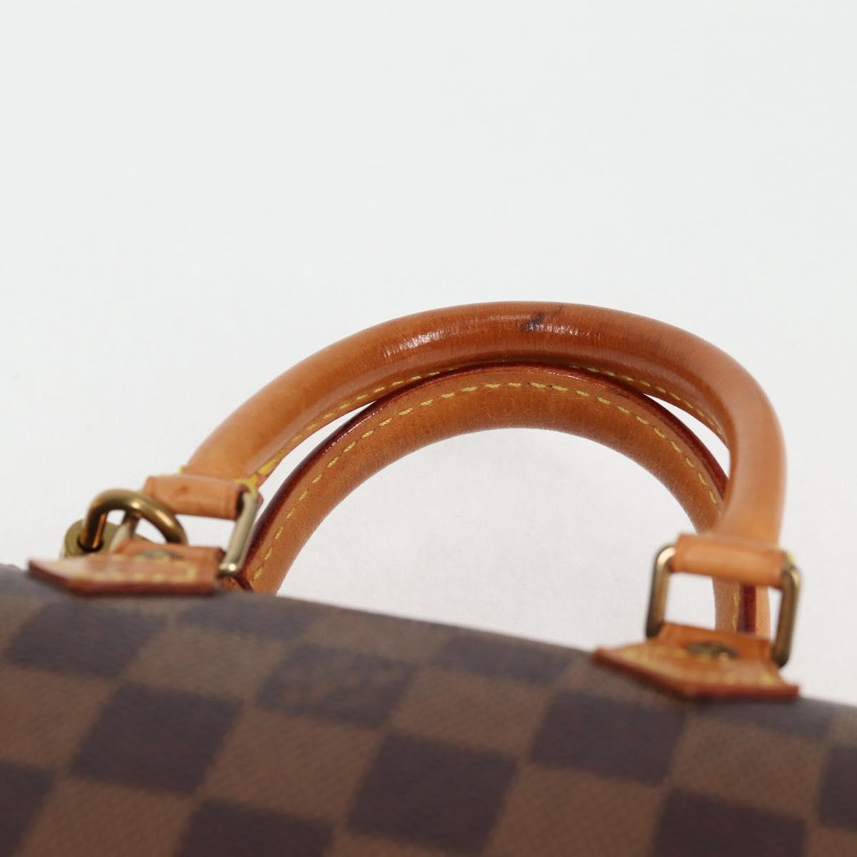 LOUIS VUITTON Damier Ebene Mini Speedy Hand Bag SPO N41536 LV Auth