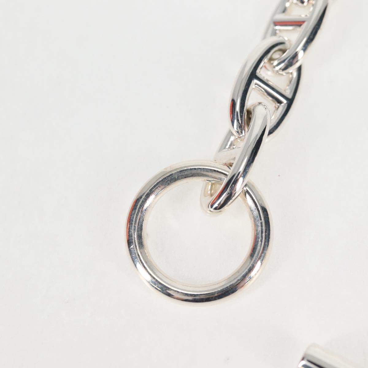HERMES Chaine d'Ancre GM Bracelet Ag925 15 Links Silver Auth