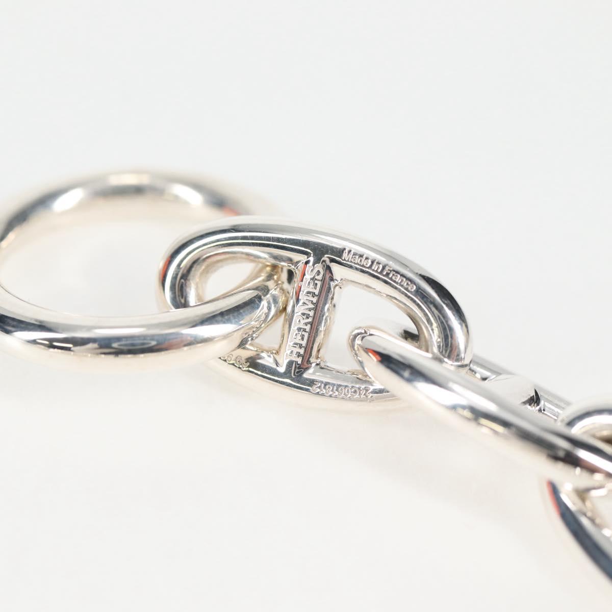 HERMES Chaine d'Ancre GM Bracelet Ag925 15 Links Silver Auth
