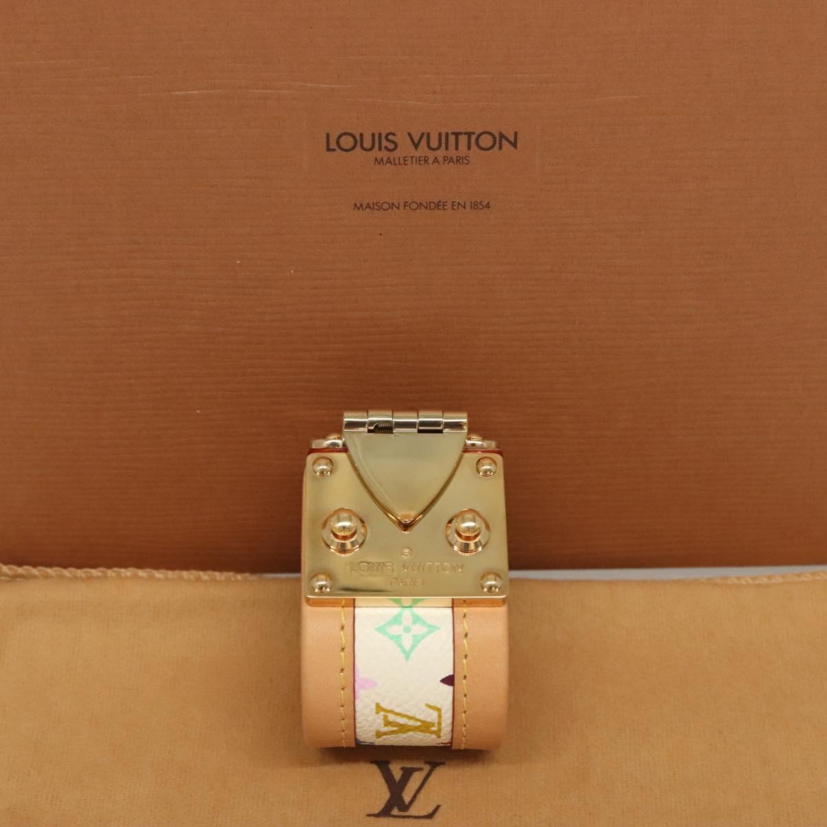 LOUIS VUITTON Monogram Multicolor Cerule Bracelet White M92593 LV