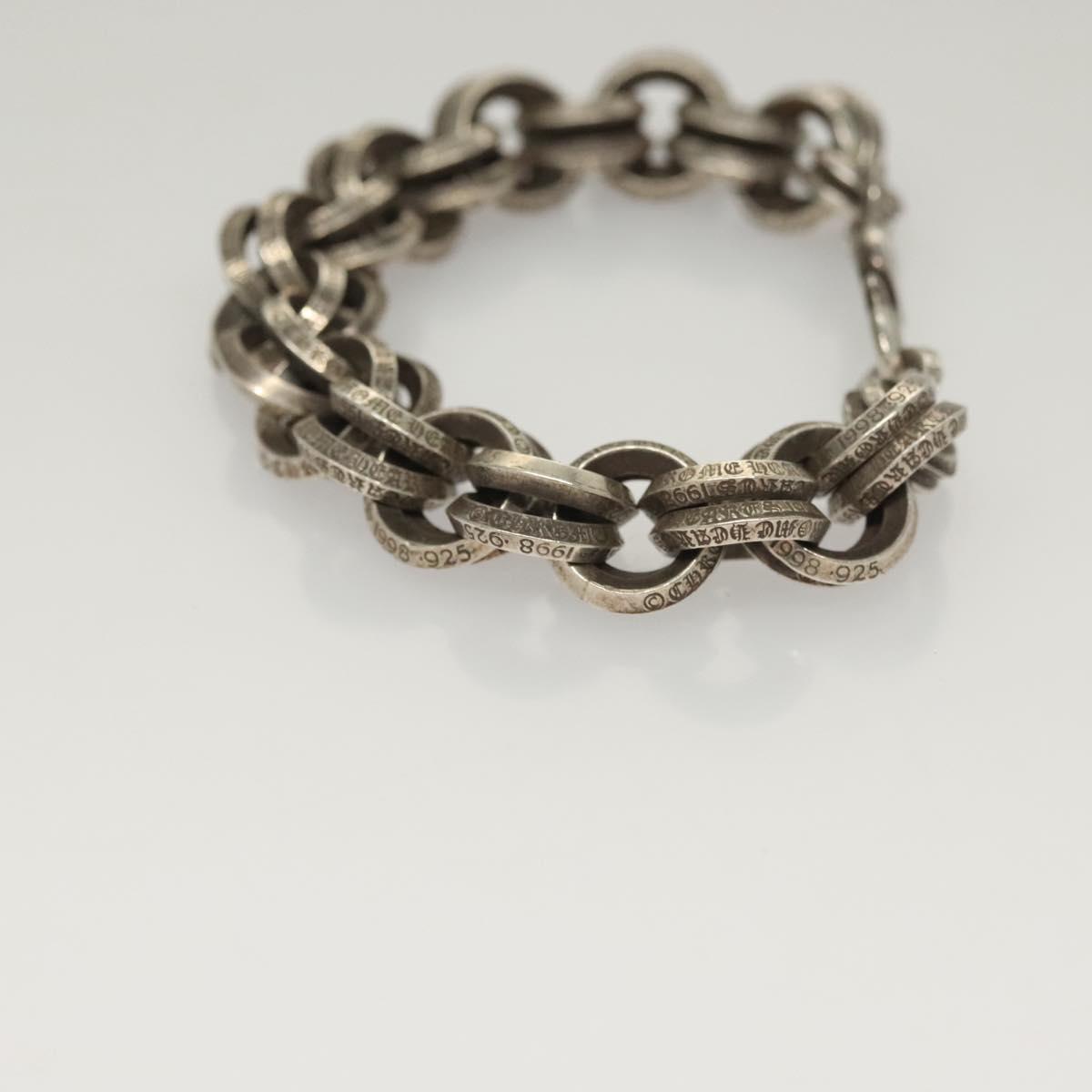 Chrome Hearts Double B Ring Bracelet Ag925 Silver Auth 132979SAM