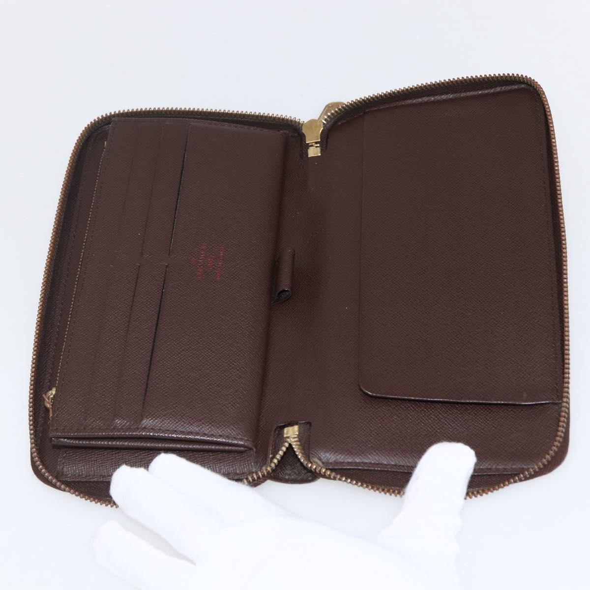 LOUIS VUITTON Damier Ebene Zippy Organizer Long Wallet N60003 LV