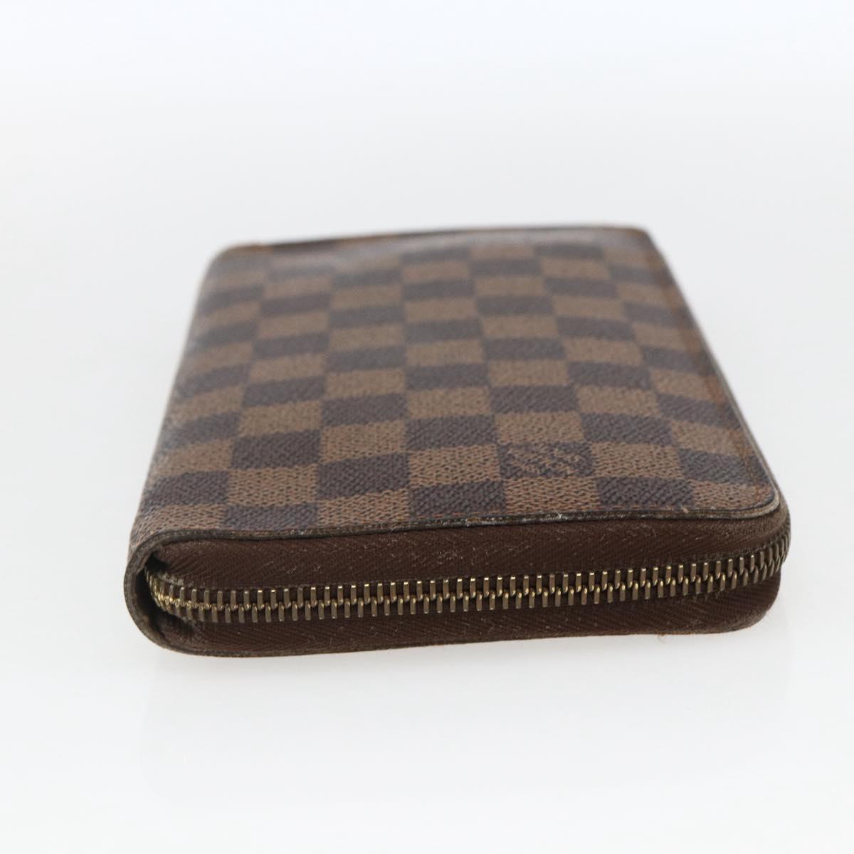 Louis Vuitton ブラウンレザービジネスバッグ LOUIS VUITTON Damier Ebene Zippy Organizer Long Wallet N60003 LV