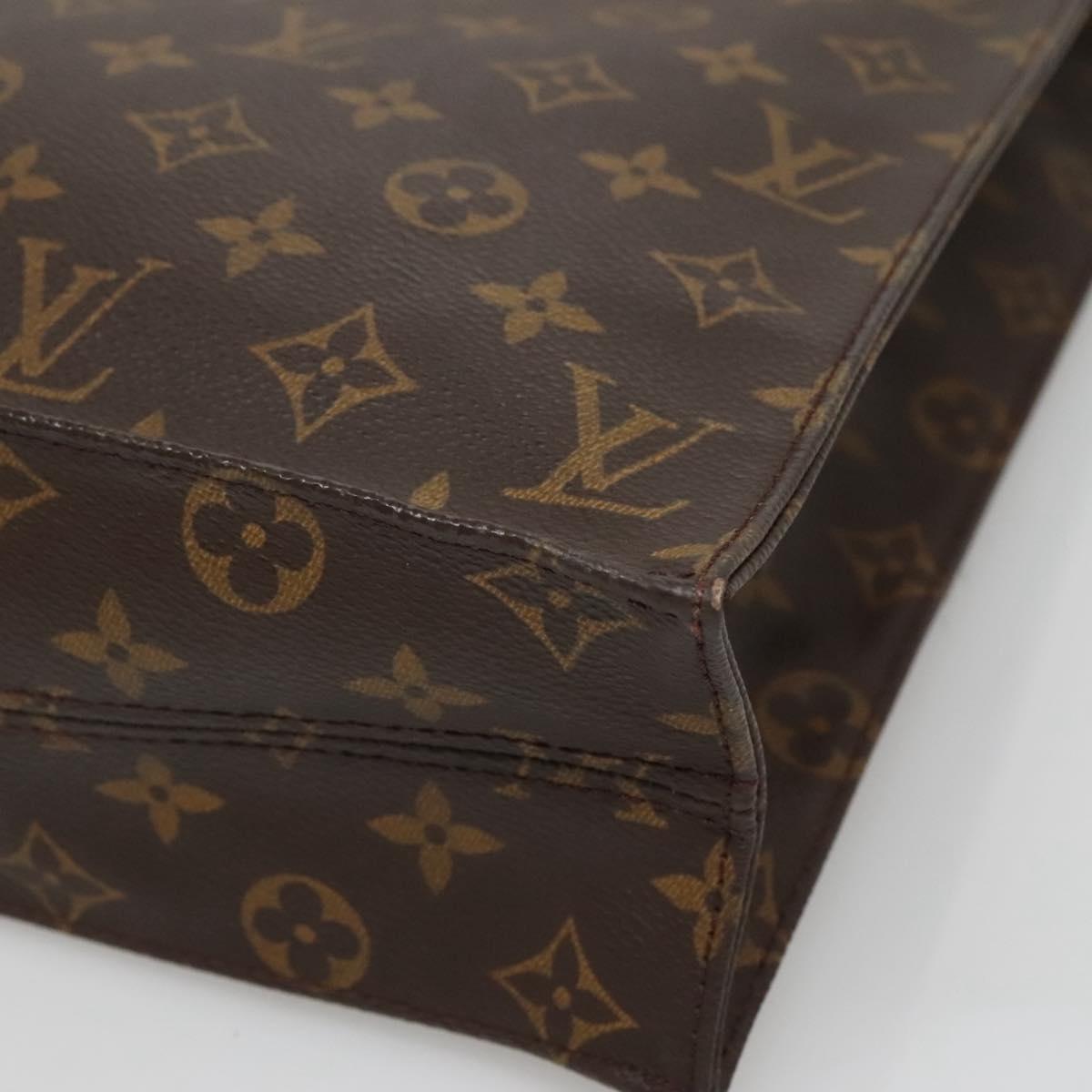 LOUIS VUITTON Monogram Sac Plat Hand Bag M51140 LV Auth 133704 | eBay