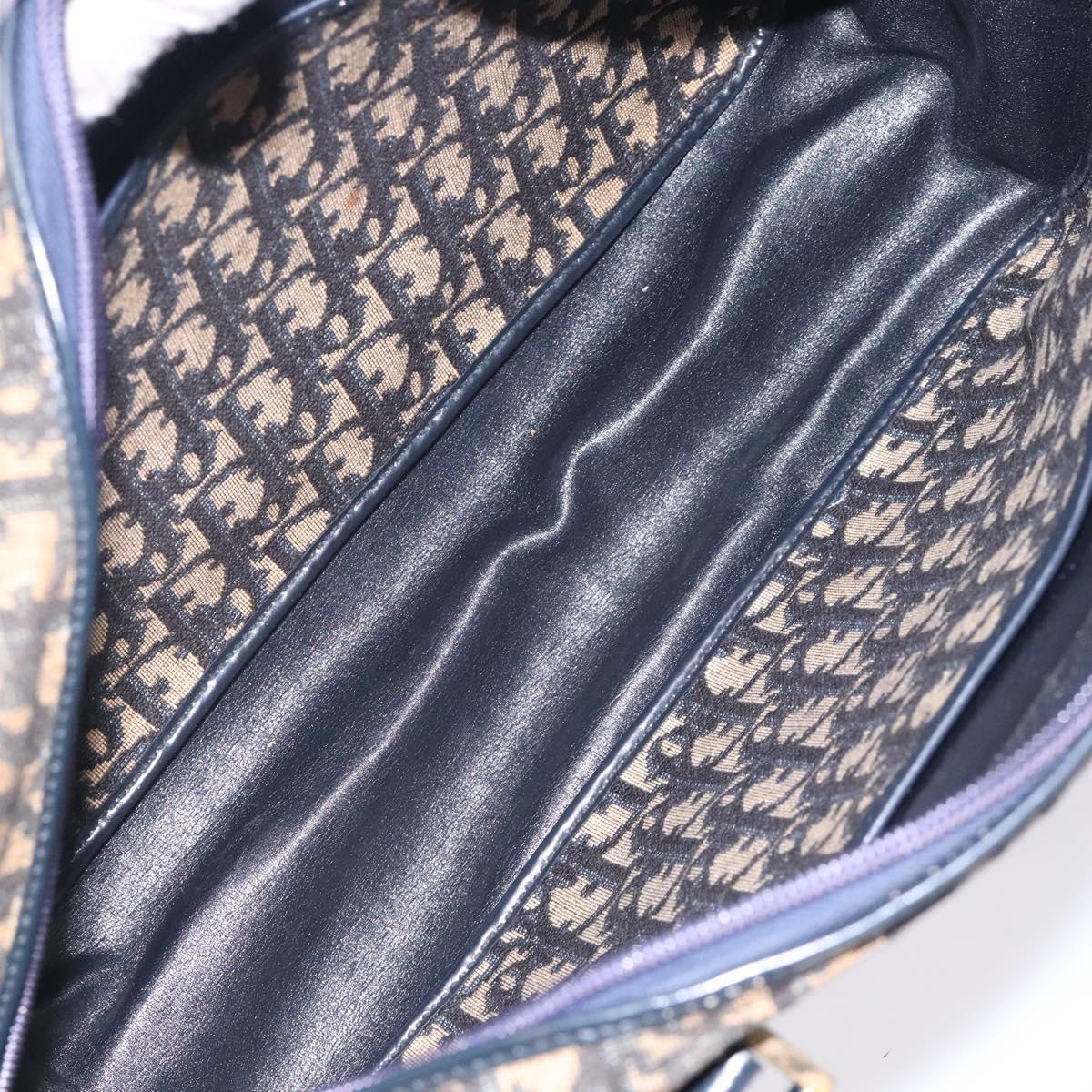 Christian Dior Trotter Canvas Hand Bag Navy Auth 134456 | eBay
