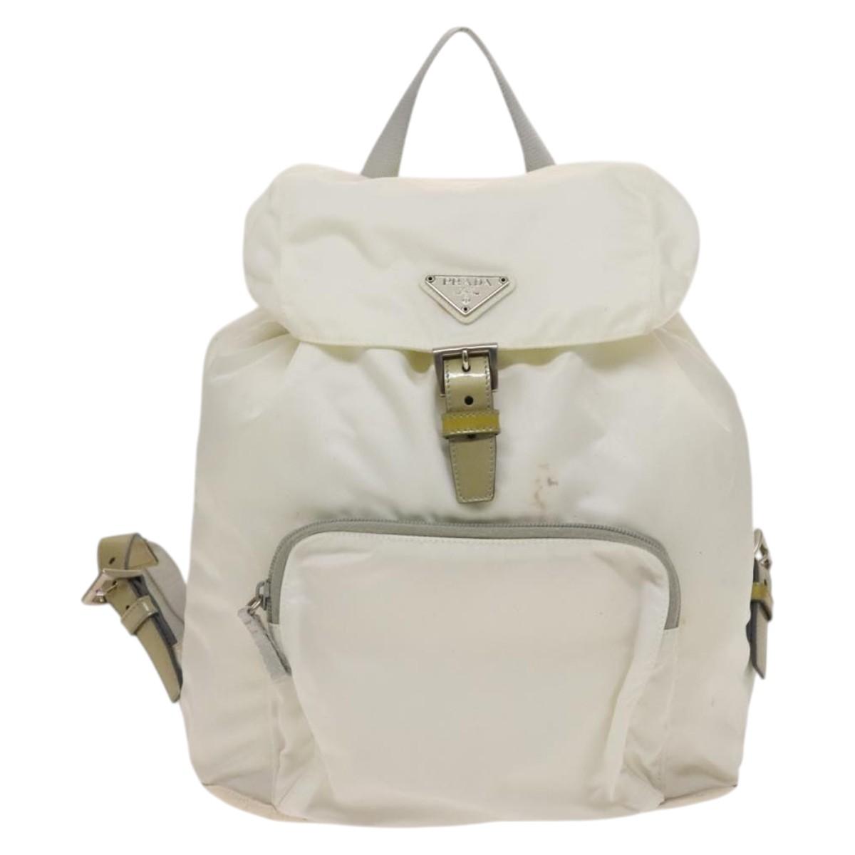PRADA Backpack Nylon Blue Silver Auth 157773 PRADA Backpack Nylon Navy Auth ki4230 Navy blue ref.1307119  main image 3