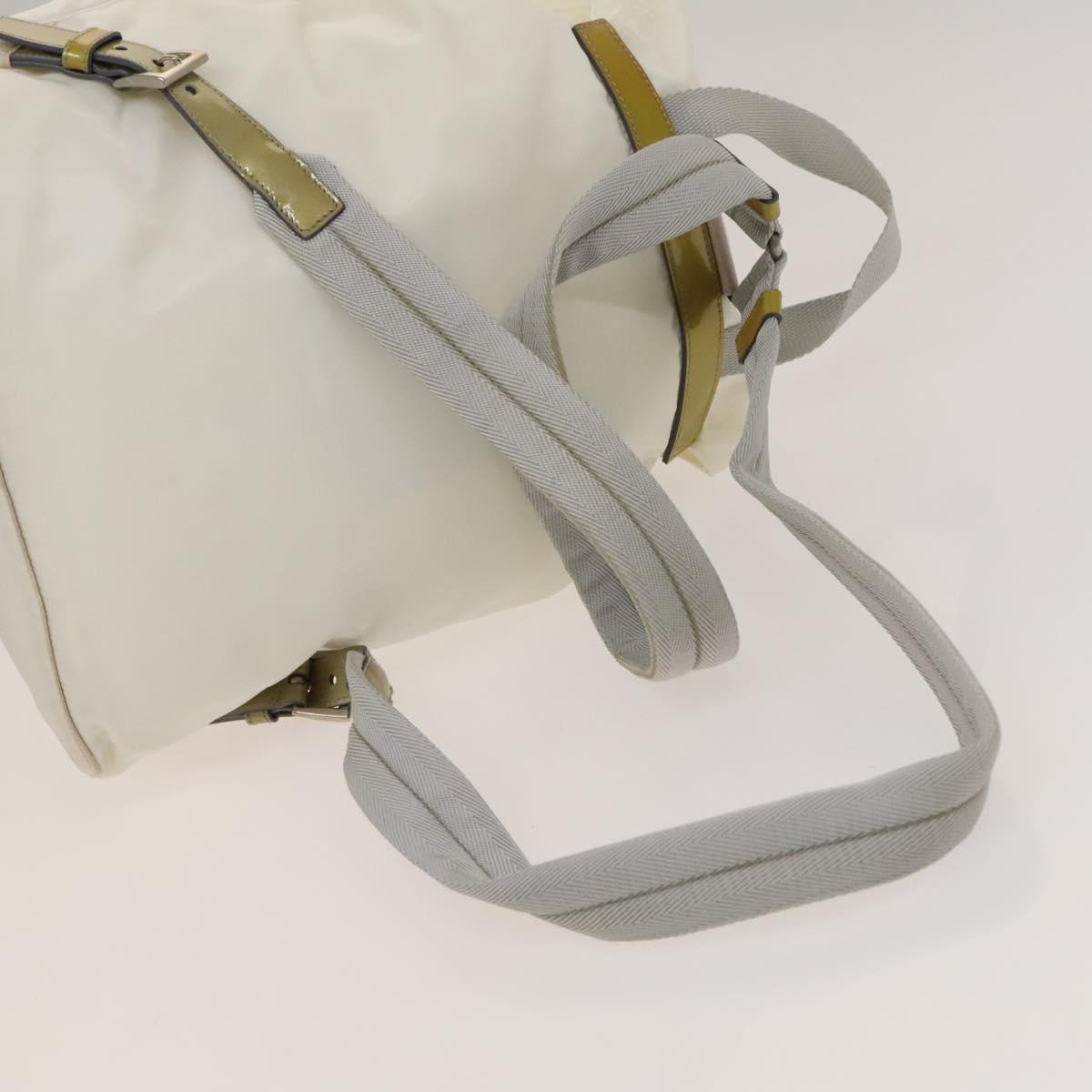 PRADA Backpack Nylon White Silver Auth 134573 PRADA Backpack Nylon White Silver Auth 134573 | eBay main image 3