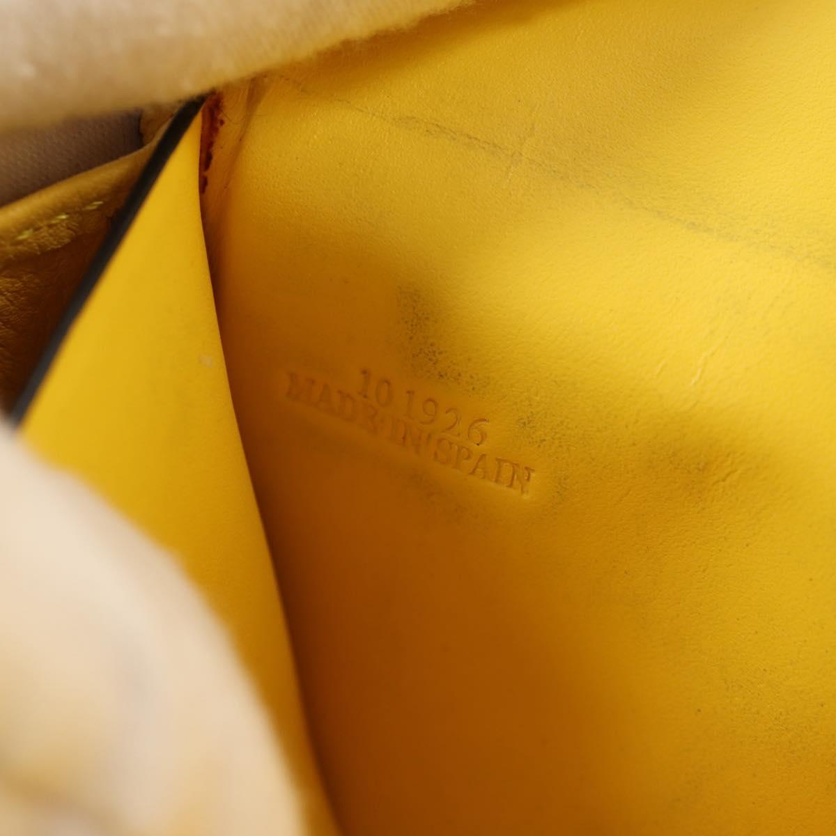 LOEWE Puzzle Anagram Long Wallet Leather Yellow Auth 134883M | eBay