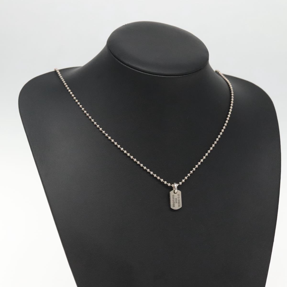 Chrome Hearts Pendant Tiny Dog Tag RS Cross Necklace Ag925 Silver