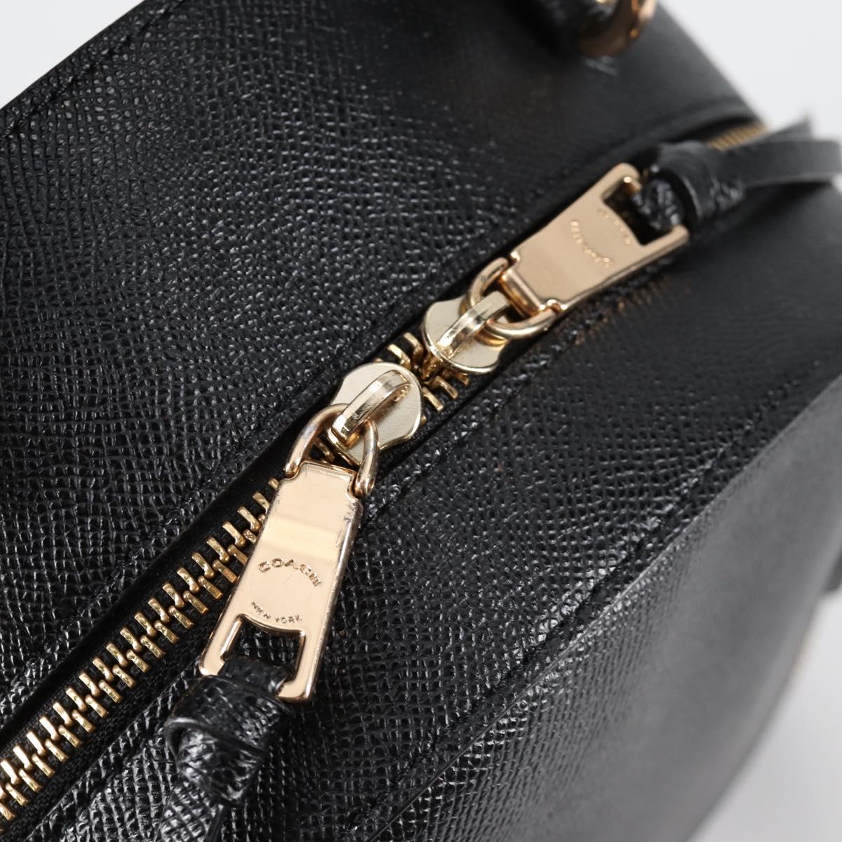 Coach Backpack Leather Gold Black Auth 134985 Coach Backpack Leather Gold Black Auth 134985 | eBay main image 3
