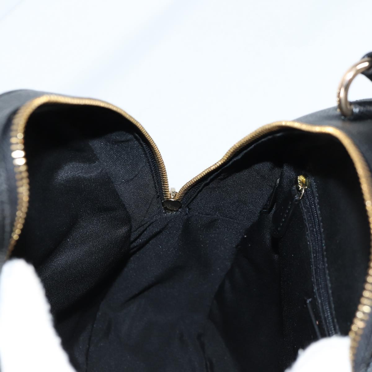 Coach Backpack Leather Gold Black Auth 134985 | eBay display picture 2