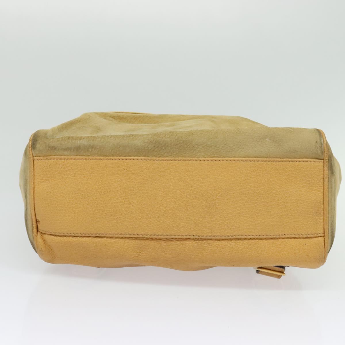 GUCCI Backpack Suede Leather Beige Gold Auth 135058 | eBay display picture 3
