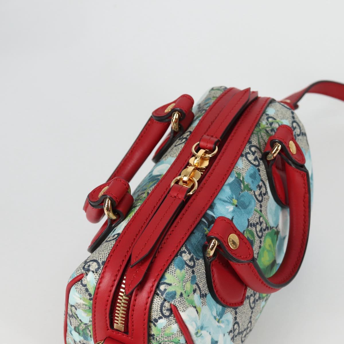 GUCCI GG Blooms Hand Bag PVC 2way Red Navy 546312 Auth 135290M | eBay