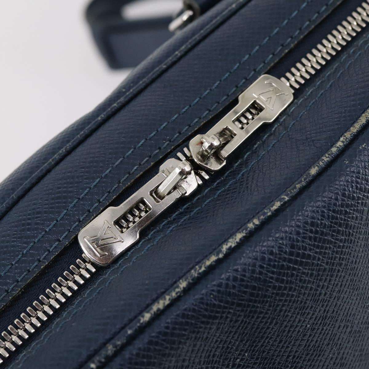 LOUIS VUITTON Taiga Porte Documents Voyage PM Bag 2way Blue M30639