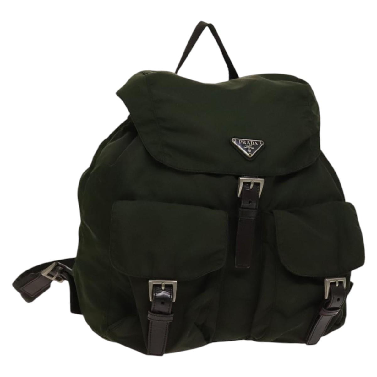 PRADAのリュック PRADA Backpack Nylon Green Silver Auth 136692 | eBay