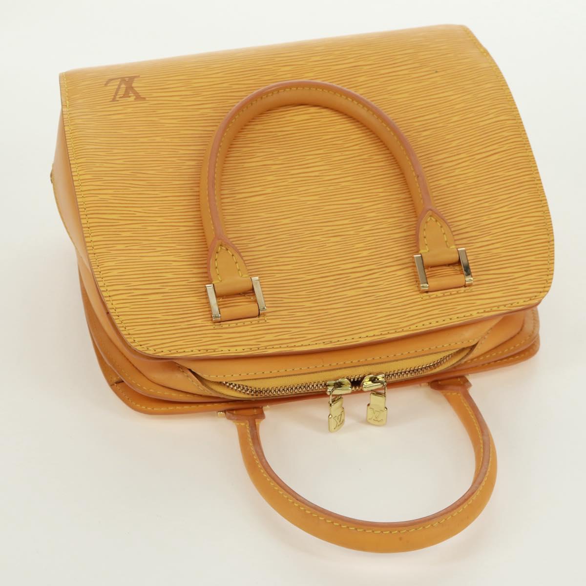 LOUIS VUITTON Epi Pont Neuf Hand Bag Yellow M52059 LV Auth 137364
