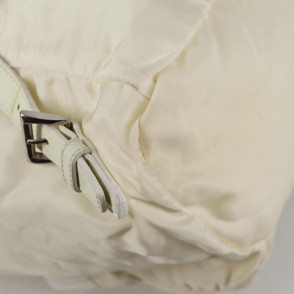 PRADA Backpack Nylon Cream Silver Auth 137765 PRADA Backpack Nylon Cream Silver Auth 137765 | eBay main image 3