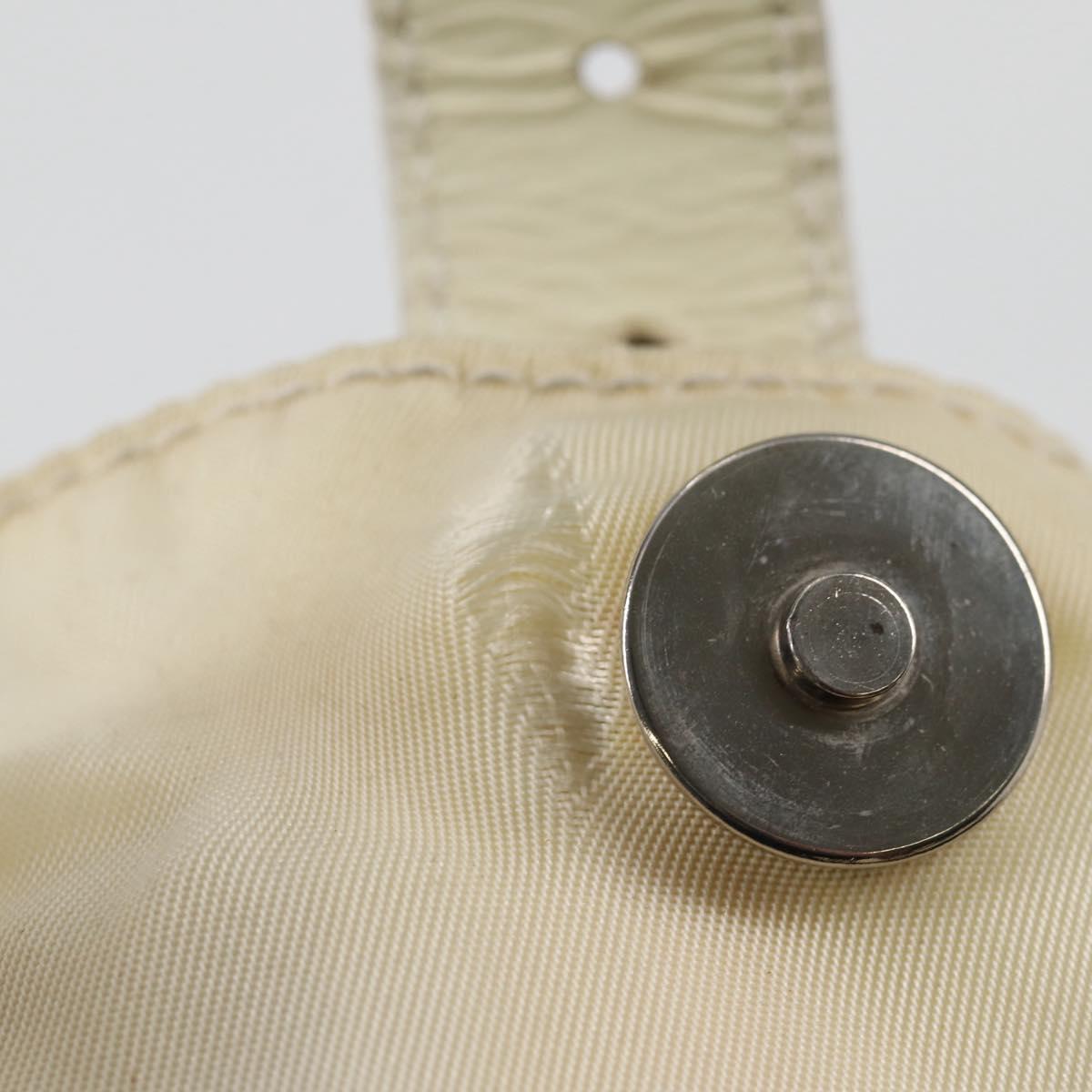 PRADA Backpack Nylon Cream Silver Auth 137765 | eBay display picture 3