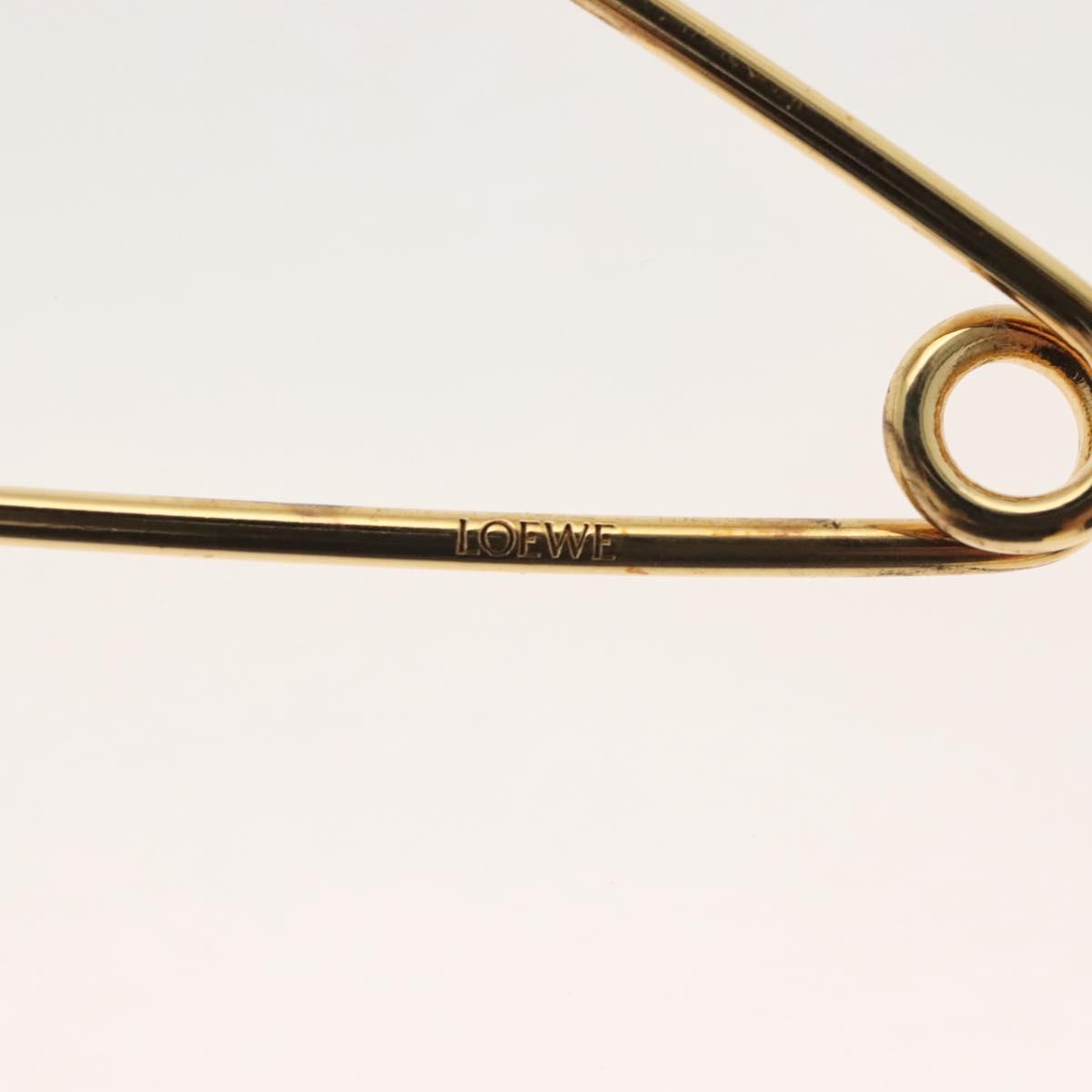 LOEWE ゴールドメタルブローチ LOEWE ブローチ アナグラム ゴールド アナグラム ブローチ (メタル