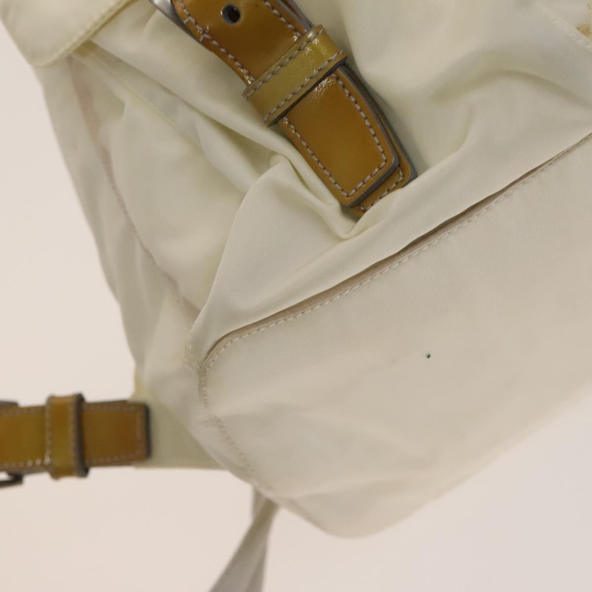 PRADA Backpack Nylon White Silver Auth 138353 | eBay