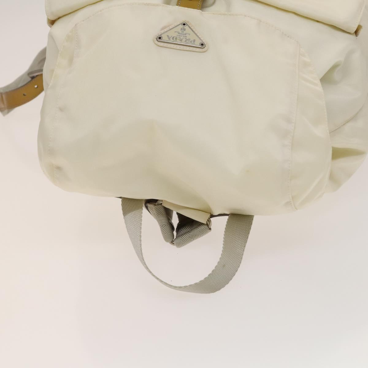 PRADA Backpack Nylon White Silver Auth 149779 PRADA Backpack Nylon White Silver Auth 138353 | eBay main image 2