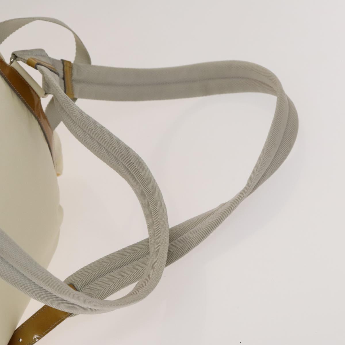 PRADA Backpack Nylon White Silver Auth 138353 | eBay display picture 3