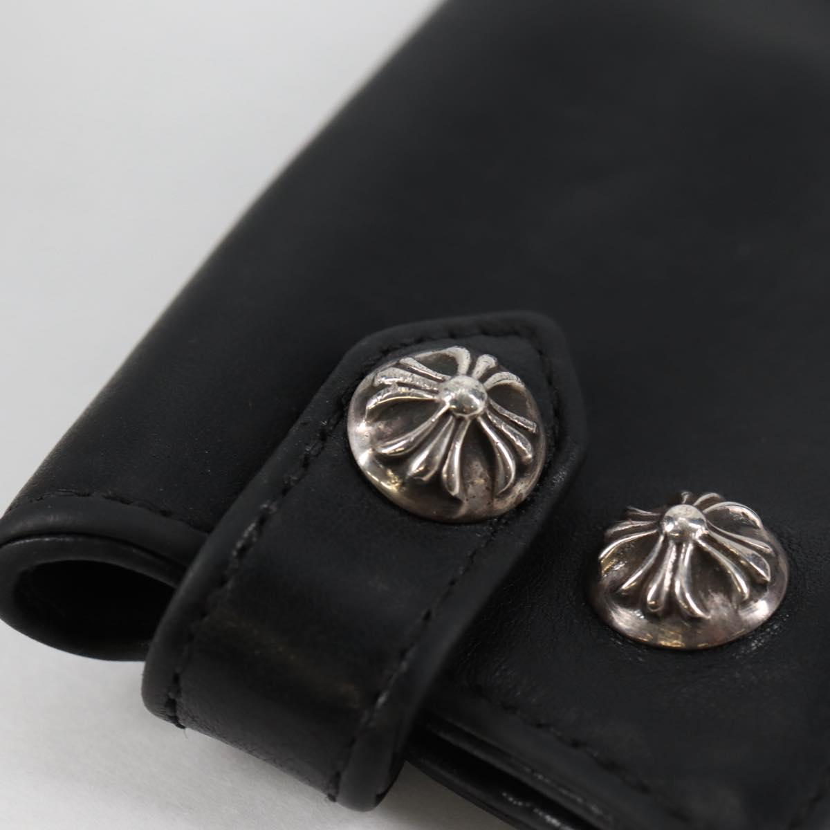 CHROME HEARTS ブラック ケース Chrome Hearts Key Case Leather Black Auth 138944M | eBay