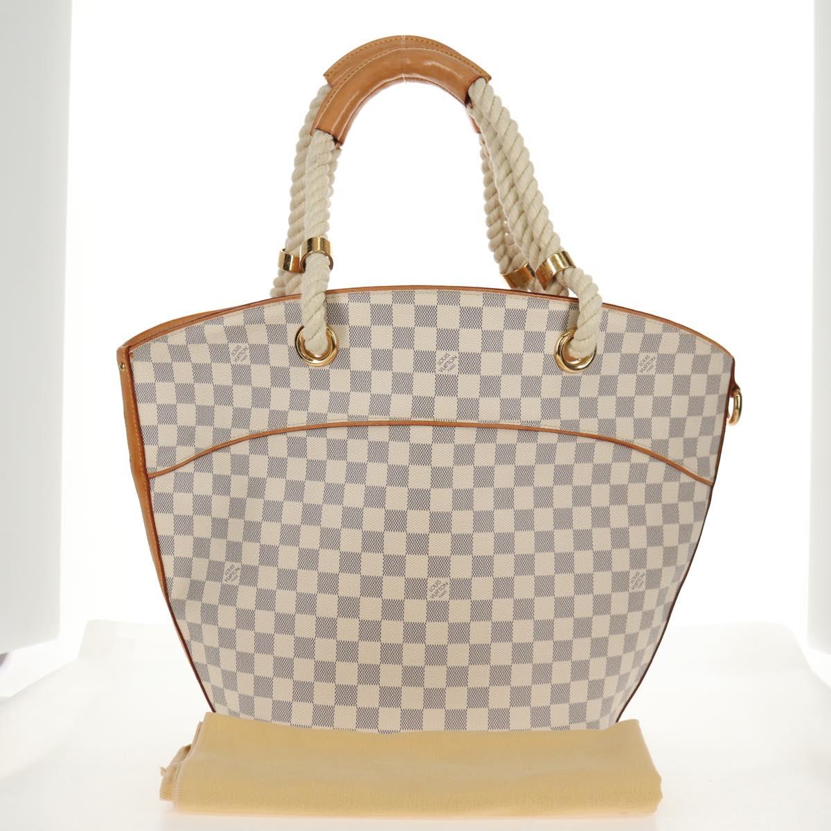 LOUIS VUITTON Damier Azur Pombronn PM Shoulder Bag N48057 LV Auth