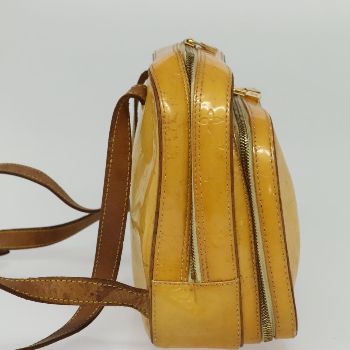 LOUIS VUITTON Monogram Vernis Marley Backpack Yellow M91040 