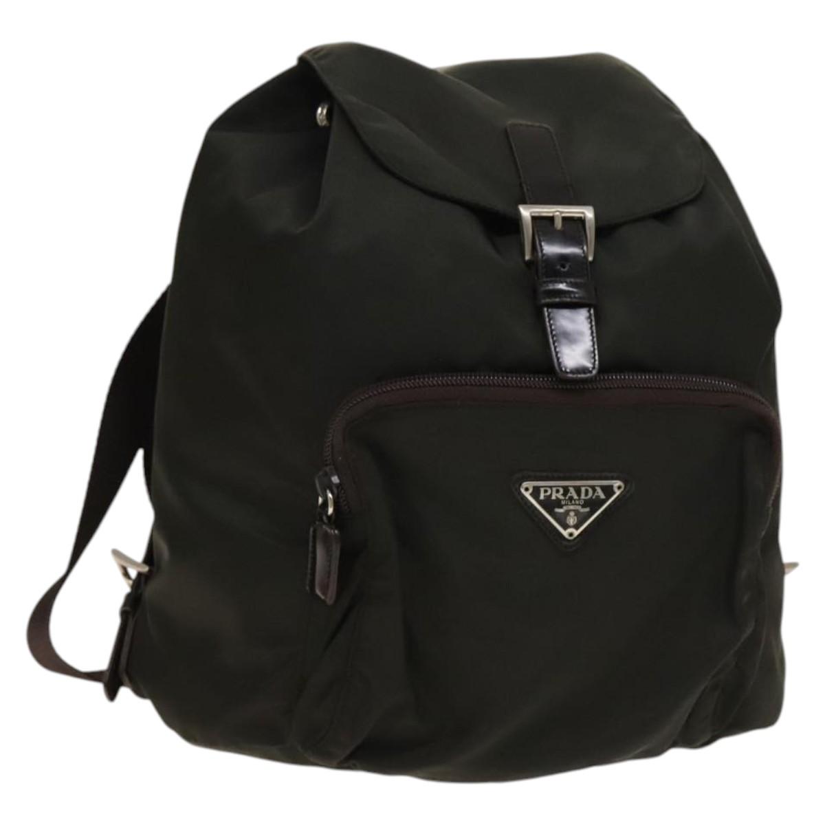 PRADA Backpack Nylon Black Silver Authentic New Prada Black Nylon With Silver Hardware  main image 2
