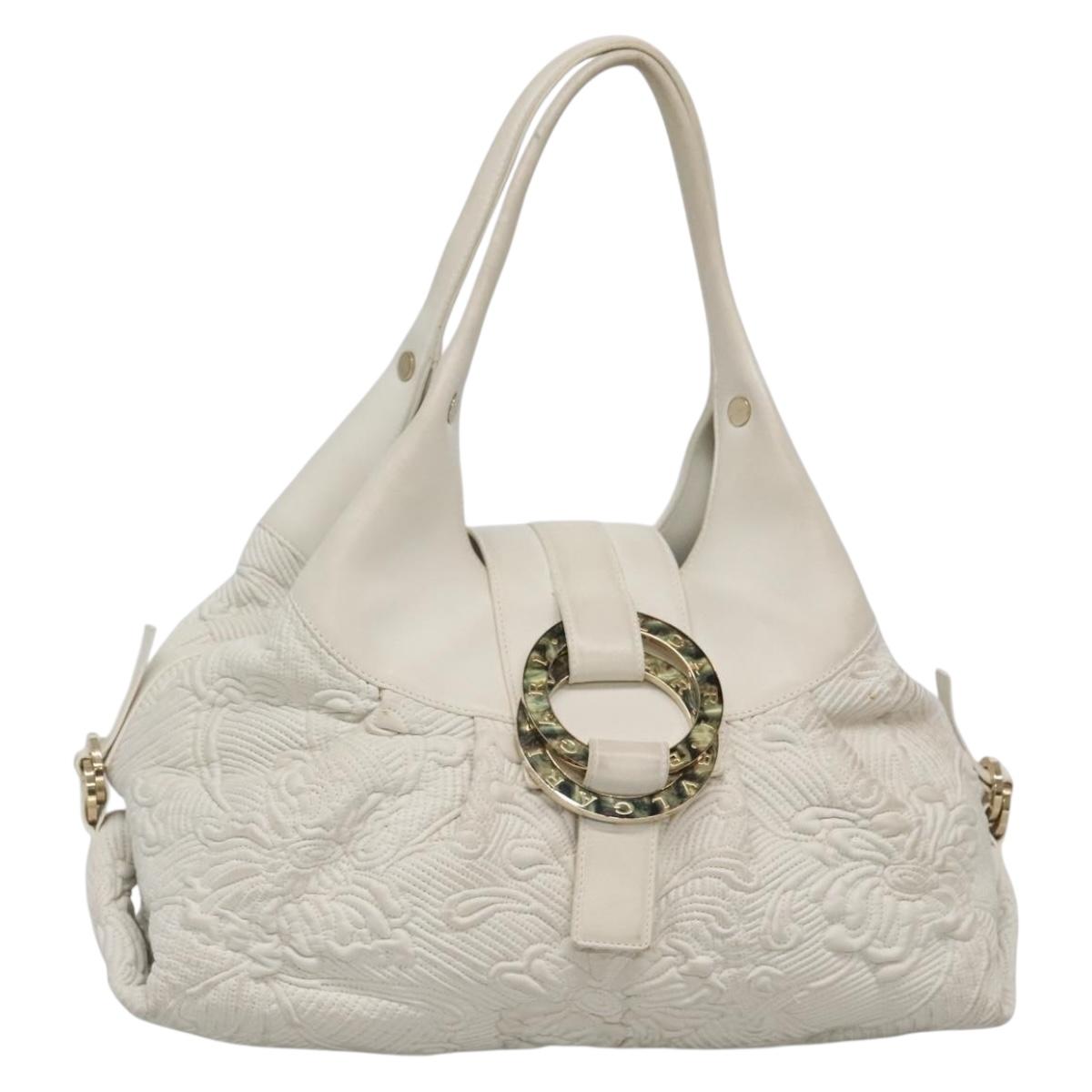 【中古品】BVLGARI チャンドラ（Chandra）シリーズ エナメルバッグ Chandra leather handbag Bvlgari Brown in Leather - 50198463