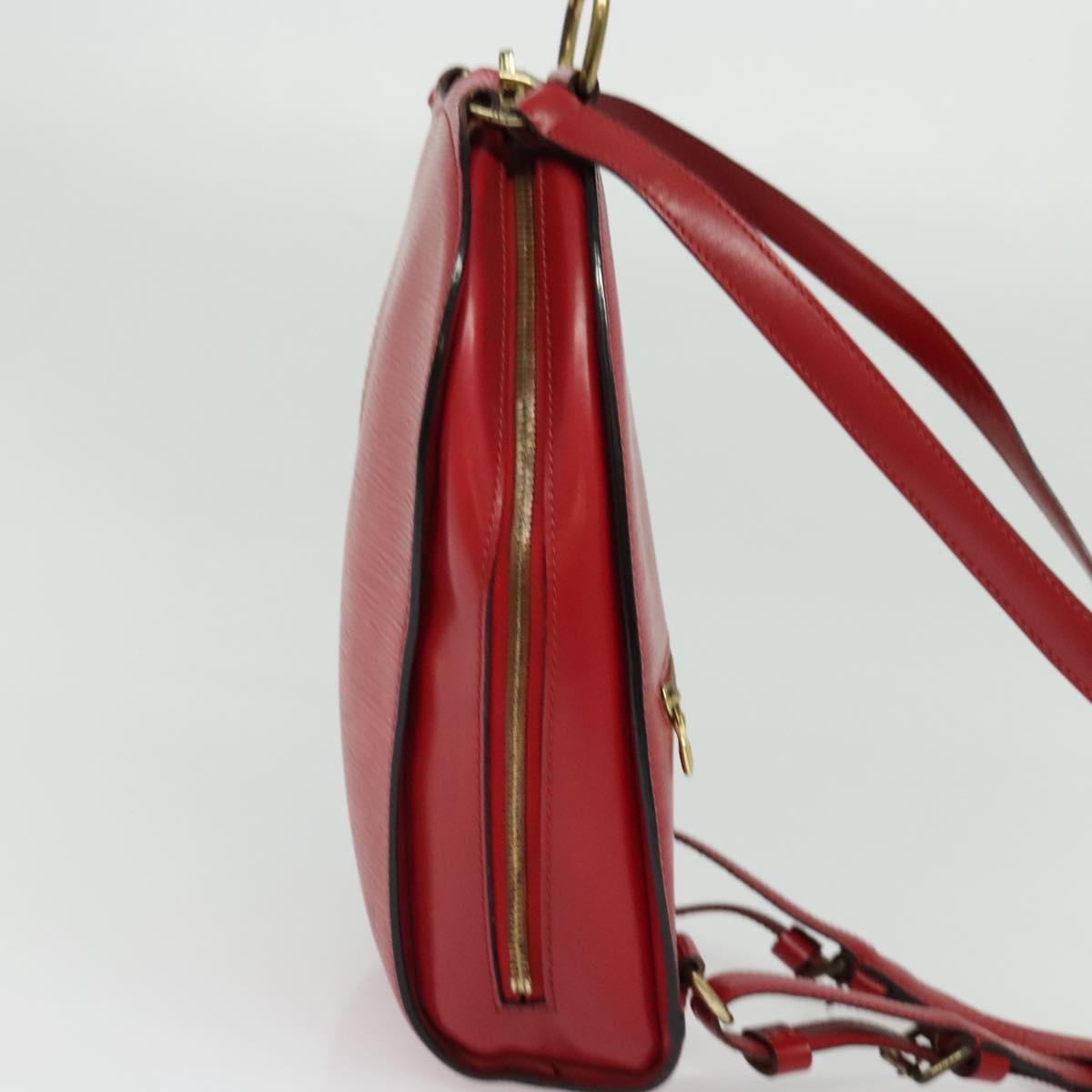 LOUIS VUITTON Epi Mabillon Backpack Castilian Red M52237 LV 