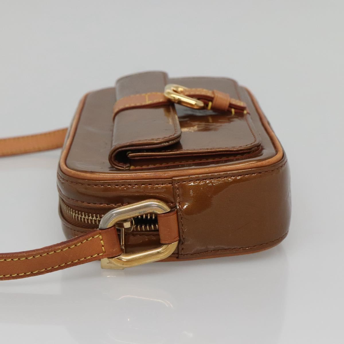 LOUIS VUITTON Monogram Vernis Christy MM Shoulder Bag Bronze
