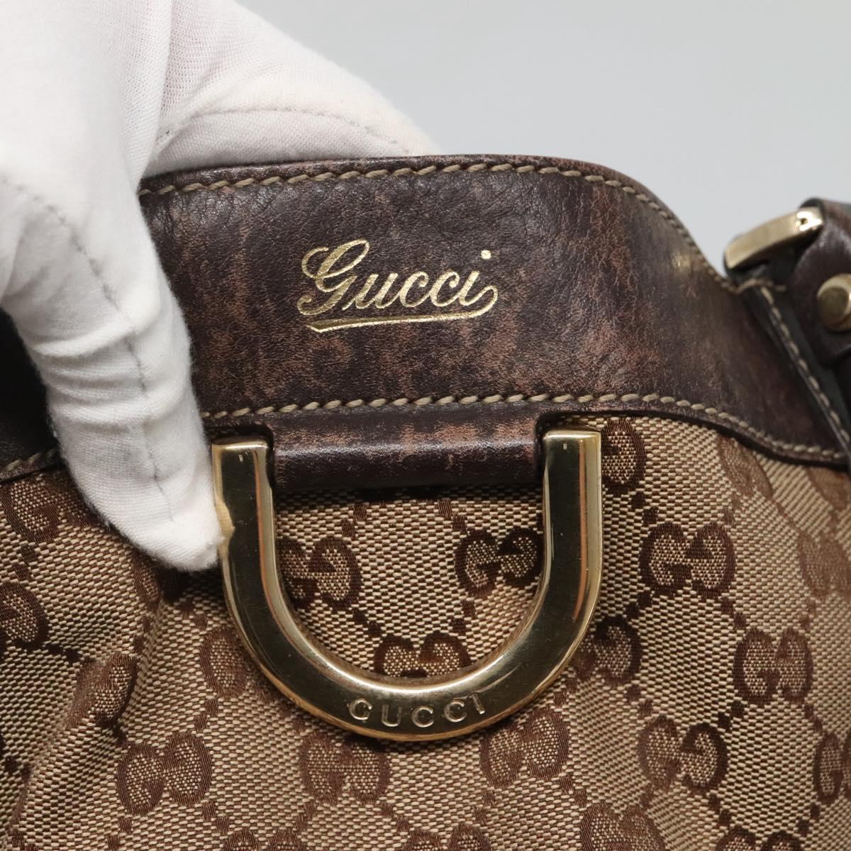 GUCCI GG Canvas Abbey Tote Bag Beige Gold 211982 Auth 141289 | eBay