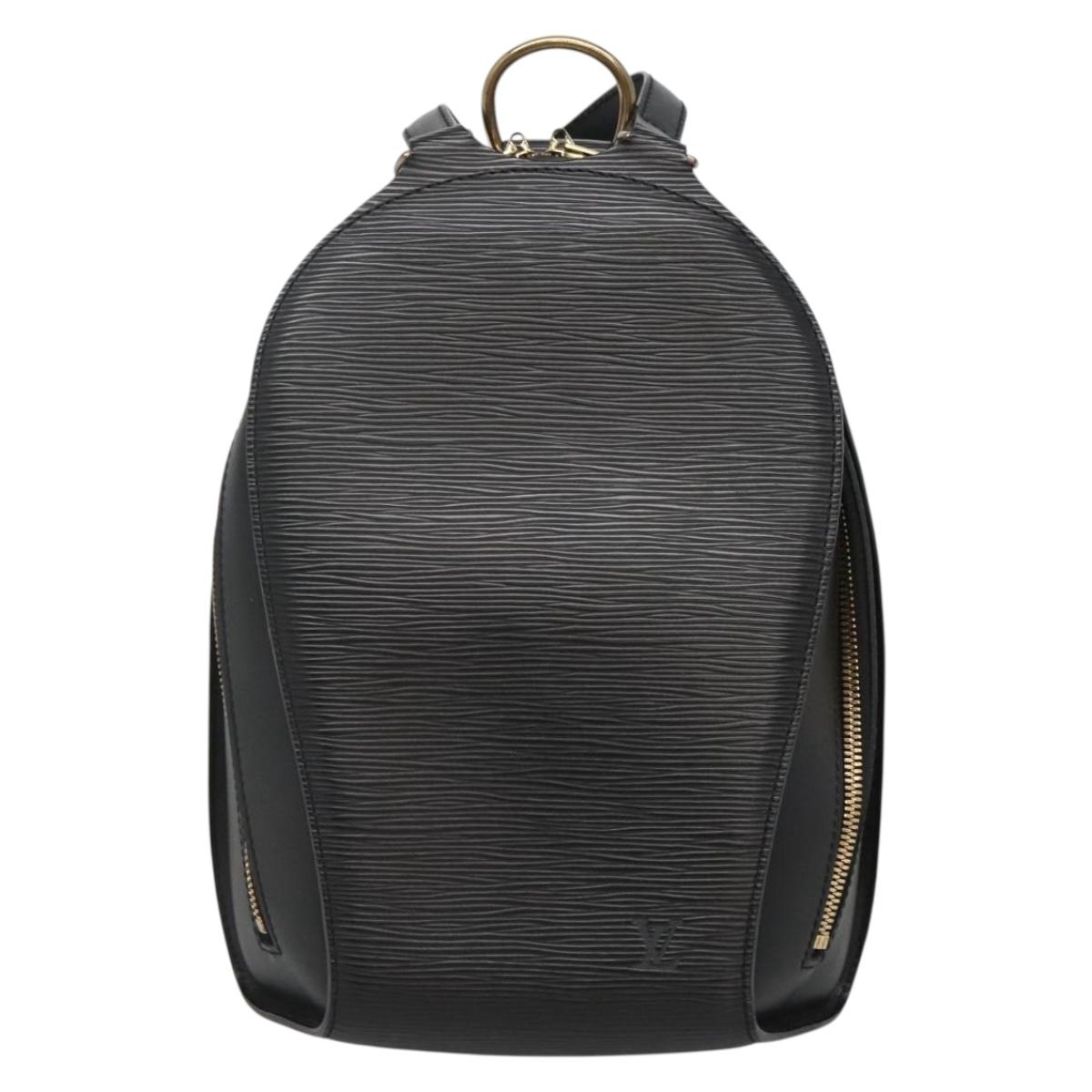 LOUIS VUITTON Epi Mabillon Backpack Black M52232 LV Auth  display picture 2