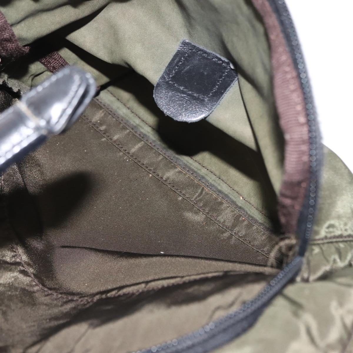 PRADA Backpack Nylon Khaki Silver Auth 148291 PRADA Backpack Nylon Khaki Silver Auth 141801 | eBay main image 3