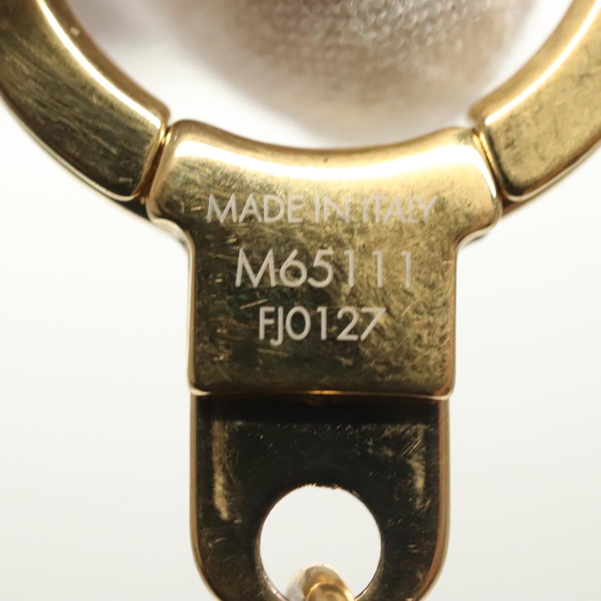 LOUIS VUITTON Fleur de Monogram Charm metal Gold Tone M65111 LV