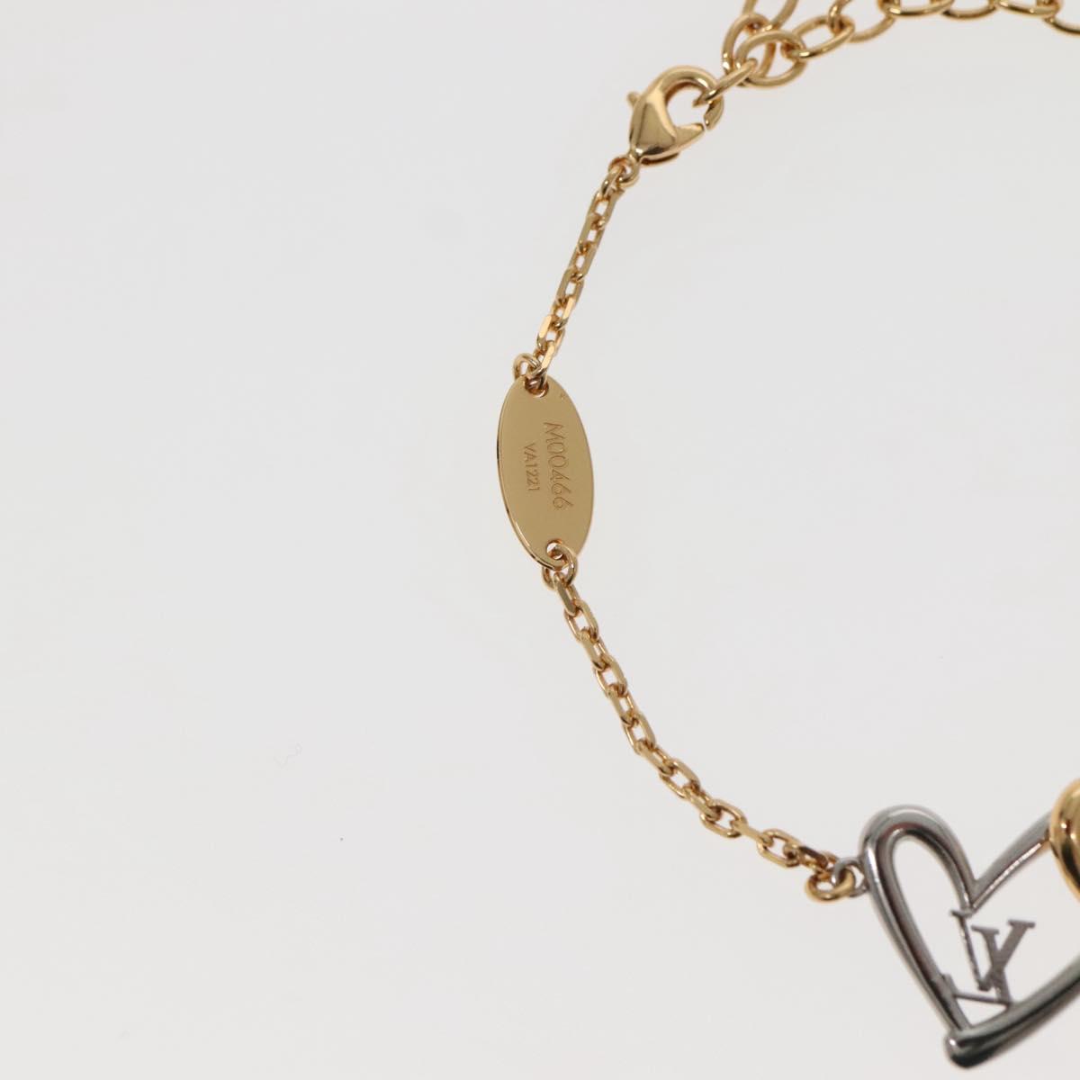 LOUIS VUITTON Brassle Heart Falling in Love Bracelet Gold M00466