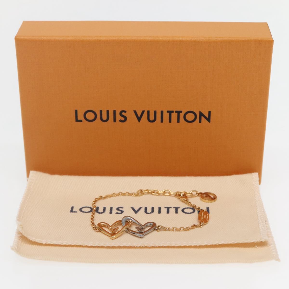 LOUIS VUITTON Brassle Heart Falling in Love Bracelet Gold M00466