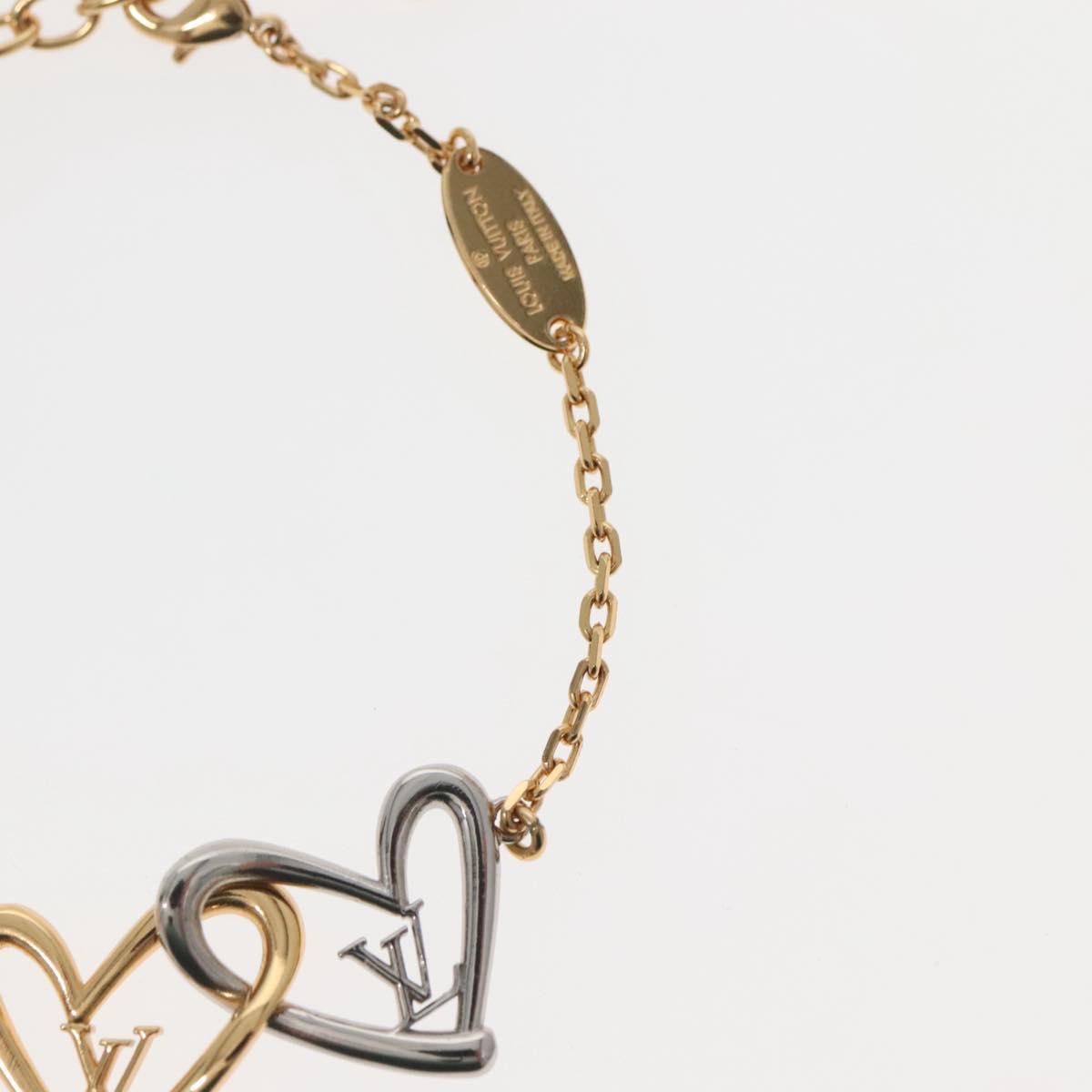 LOUIS VUITTON Brassle Heart Falling in Love Bracelet Gold M00466