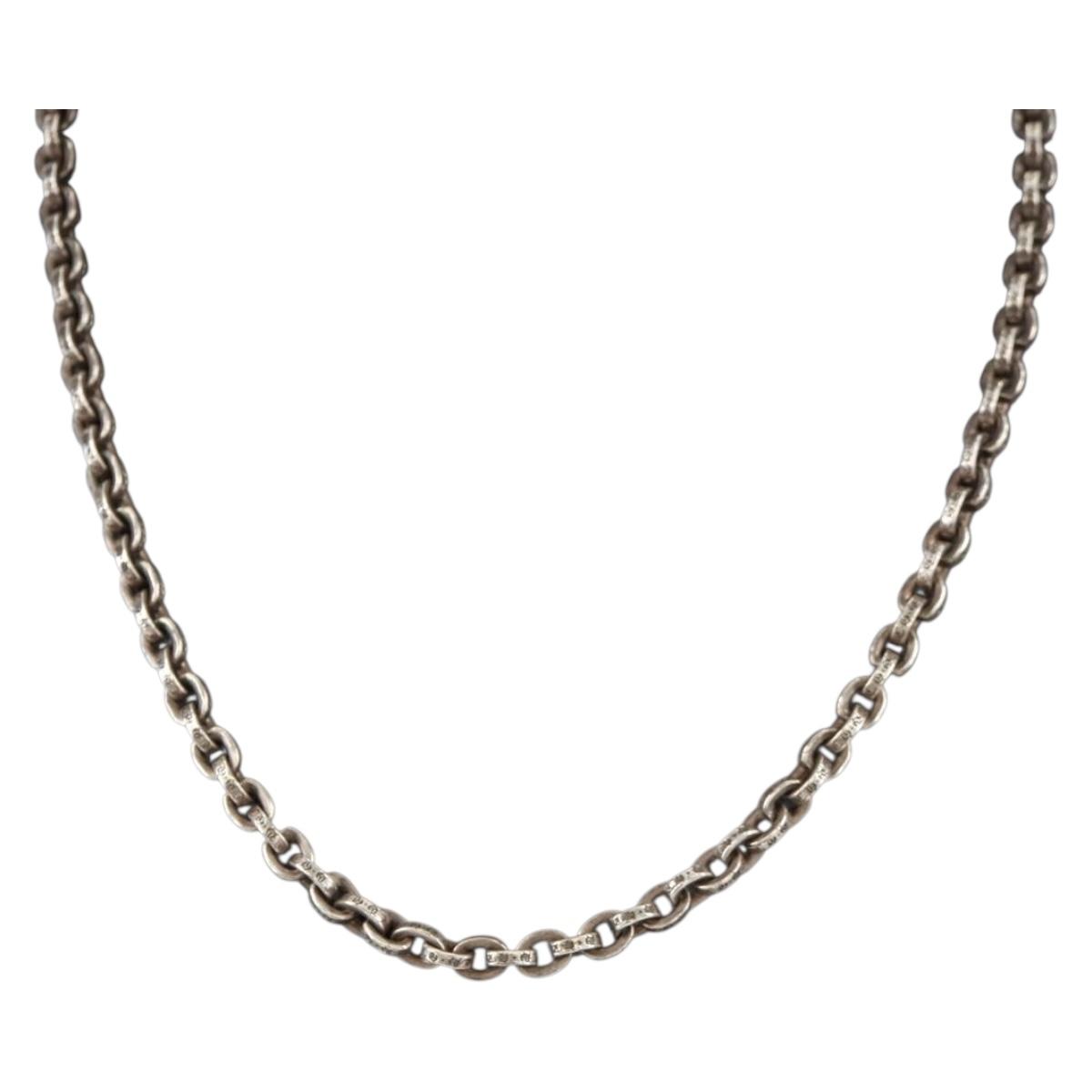 Chrome Hearts Paper Chain Necklace Ag925 18 inches Silver Auth