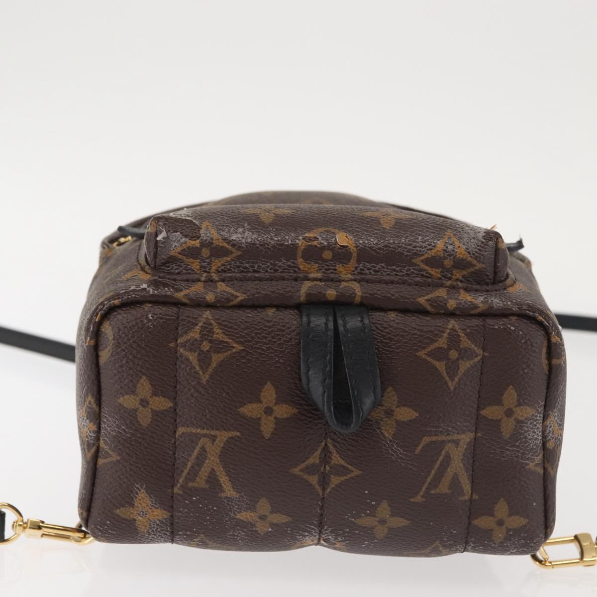 LOUIS VUITTON Monogram Palm Springs MINI Backpack M44873 LV Auth 142640 LOUIS VUITTON Monogram Palm Springs MINI Backpack M44873 LV  main image 4