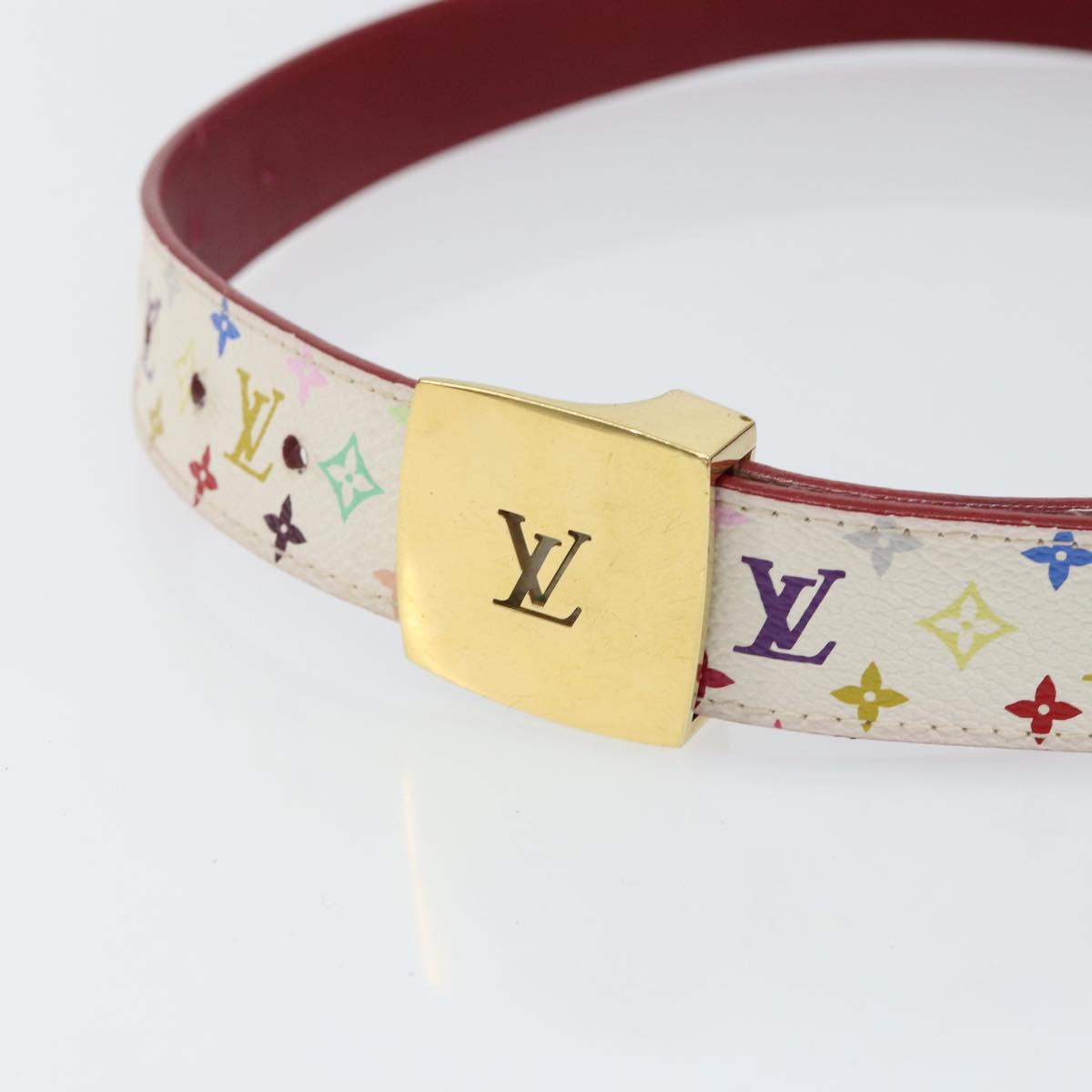 LOUIS VUITTON Monogram Multicolor Ceinture LV Cut Belt 35.8  display picture 1