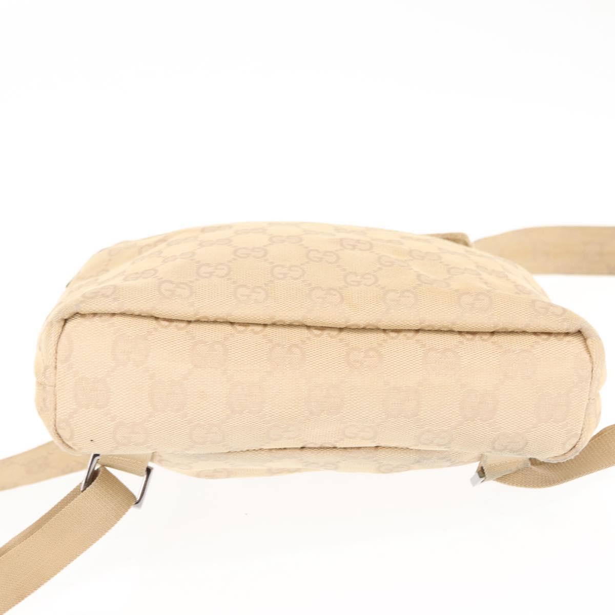 GUCCI GG Canvas Backpack Beige Silver Gucci Backpack Bag GG Supreme Canvas Trolley Beige main image 3