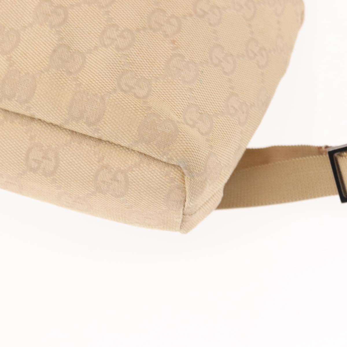 GUCCI GG Canvas Backpack Beige Silver 003 0242 Auth 144218  display picture 3
