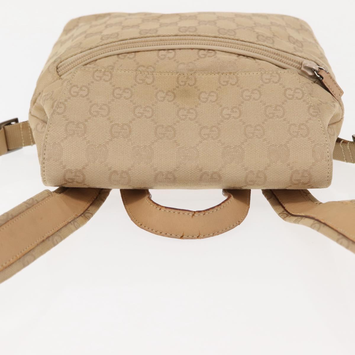 GUCCI GG Canvas Backpack Beige Silver 003 0242 Auth 144218  display picture 3